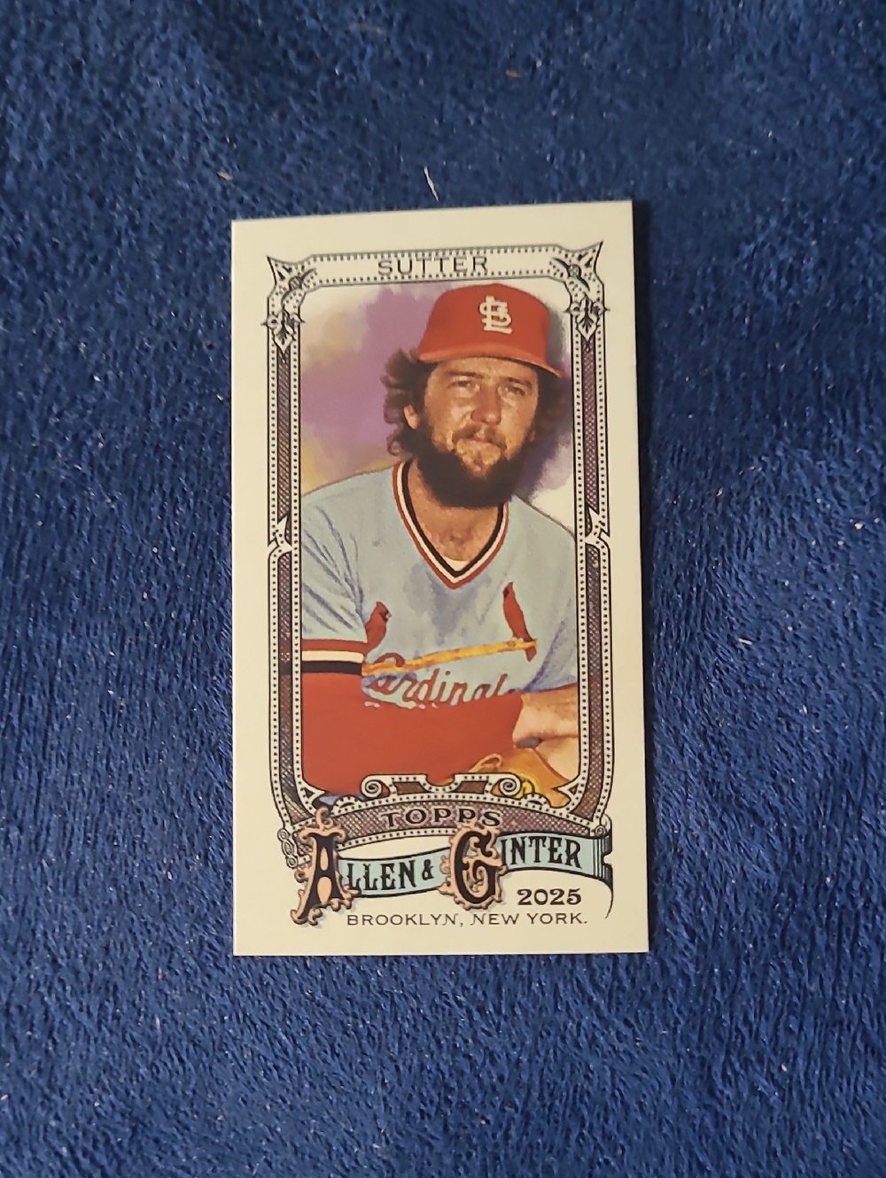 Topps Allen & Ginter 2025 Baseball Card - Cardinals Bruce Sutter Mini